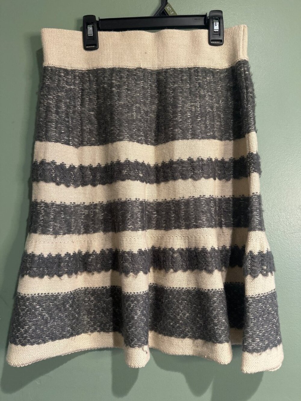 Cambridge Dry Goods M Sweater Knit Skirt Wool Mohair Cozy Cottagecore Festival